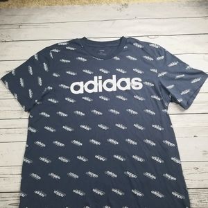 Adidas Mens XL All Over Print Short sleeve T-Shirt